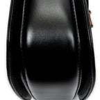 Shoulder Bag Small Bamboo Top Handle Black Smooth Calfskin Leather