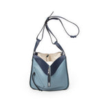 Shoulder Bag Small Hammock Blue Calfskin Leather