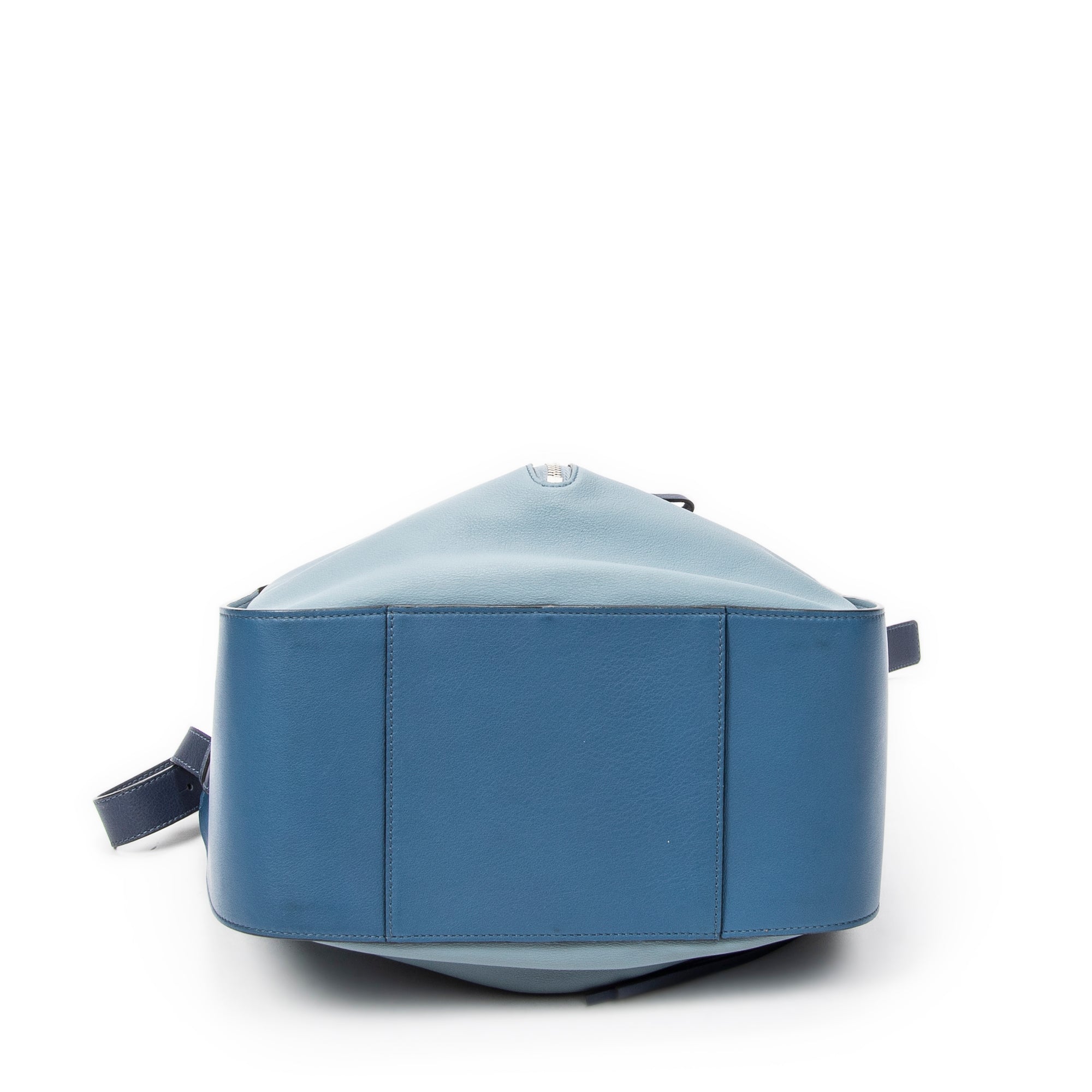 Shoulder Bag Small Hammock Blue Calfskin Leather