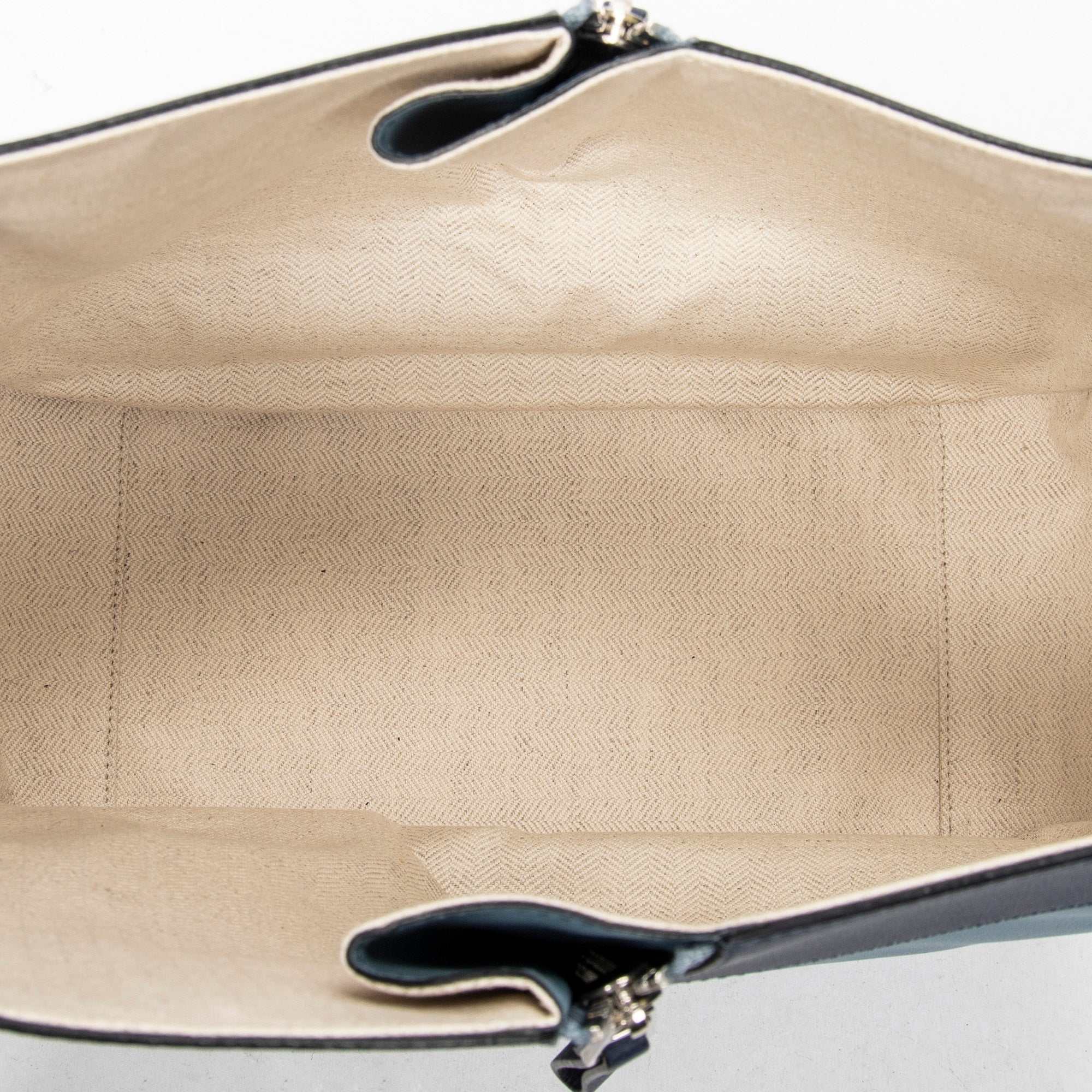 Shoulder Bag Small Hammock Blue Calfskin Leather