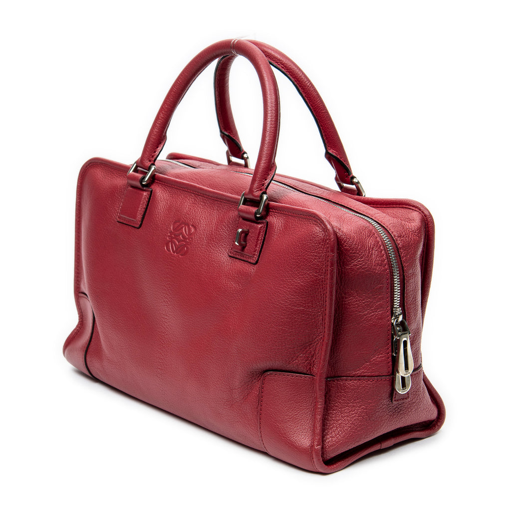 Handbag Amazona 36 Raspberry Pink Goatskin Leather