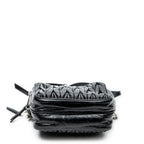 Shoulder Bag Small Chain Crossbody Black Matelasse Lux Leather
