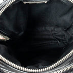 Shoulder Bag Small Chain Crossbody Black Matelasse Lux Leather