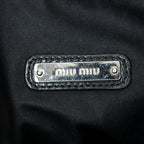 Shoulder Bag Small Chain Crossbody Black Matelasse Lux Leather