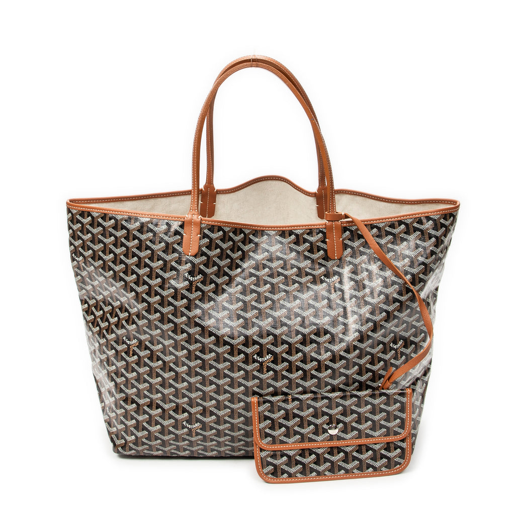 Shoulder Bag Saint Louis GM Brown Goyardine Coated Canvas