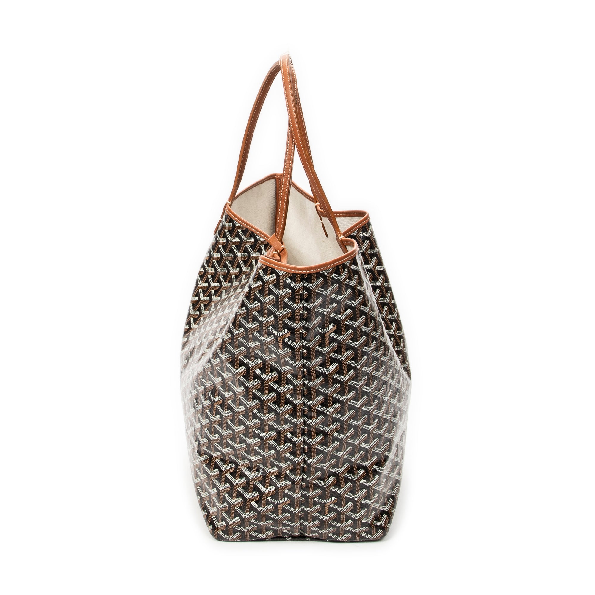 Shoulder Bag Saint Louis GM Brown Goyardine Coated Canvas