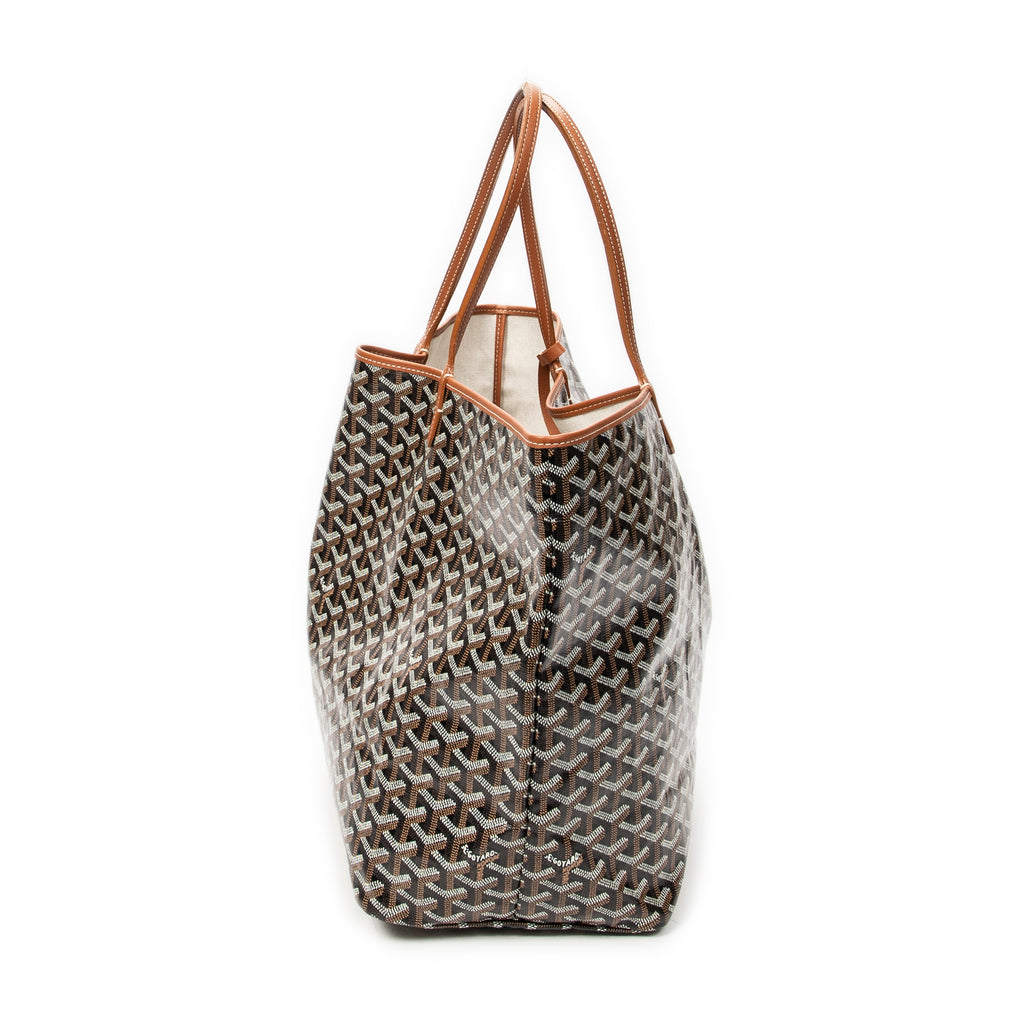 Shoulder Bag Saint Louis GM Brown Goyardine Coated Canvas