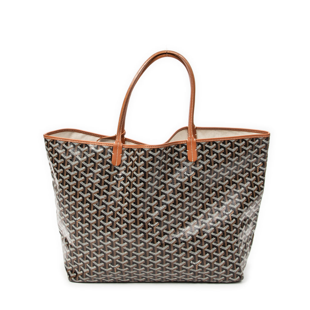 Shoulder Bag Saint Louis GM Brown Goyardine Coated Canvas