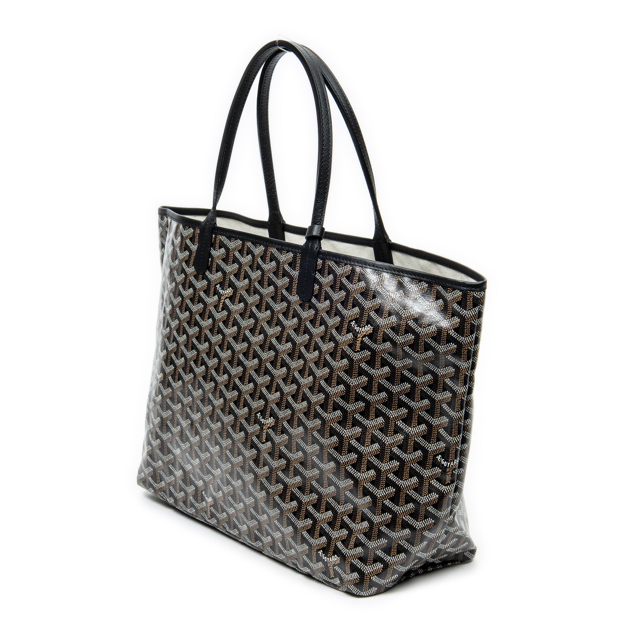 Shoulder Bag Saint Louis PM Black Goyardine Coated Canvas