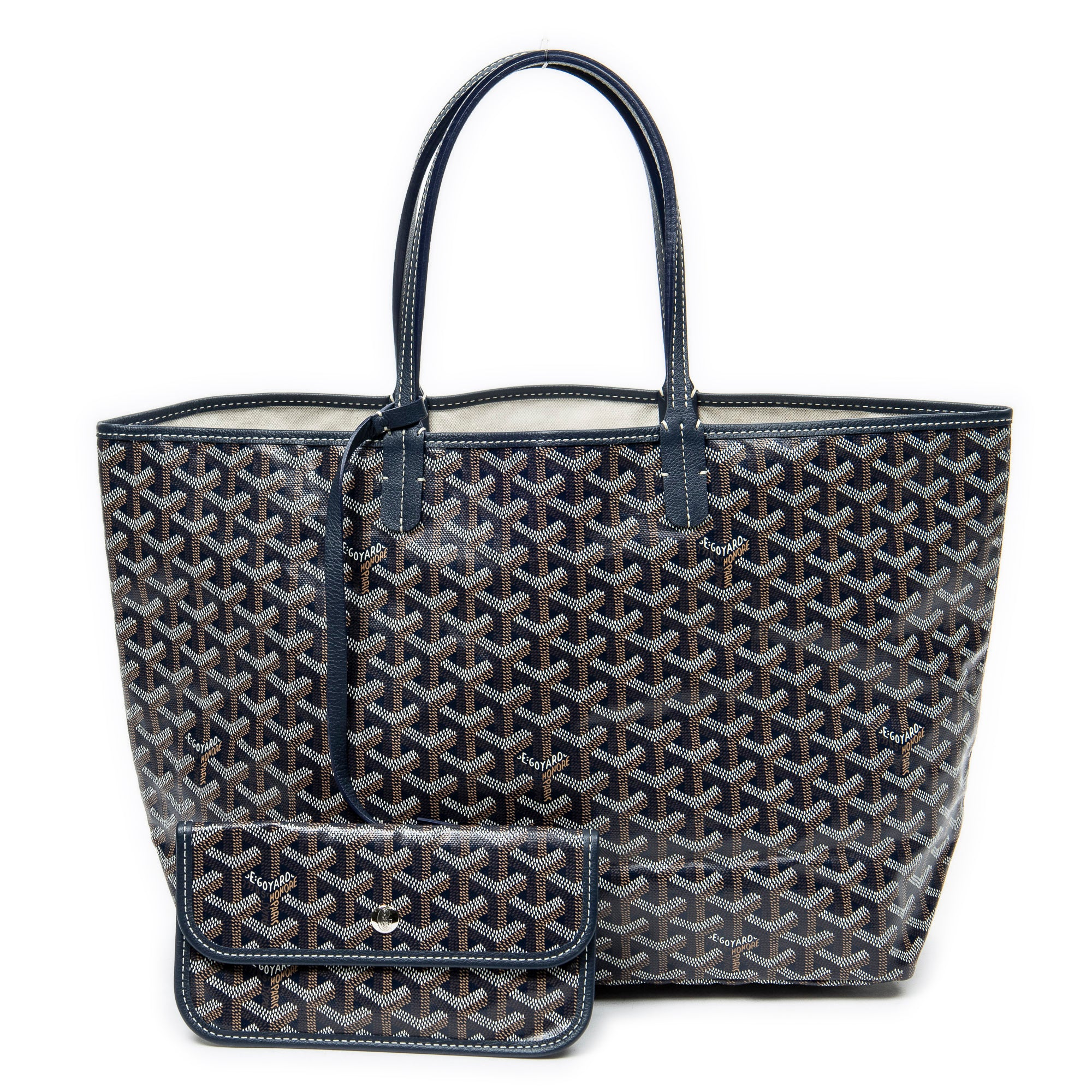 Shoulder Bag Saint Louis PM Navy Goyardine Coated Canvas