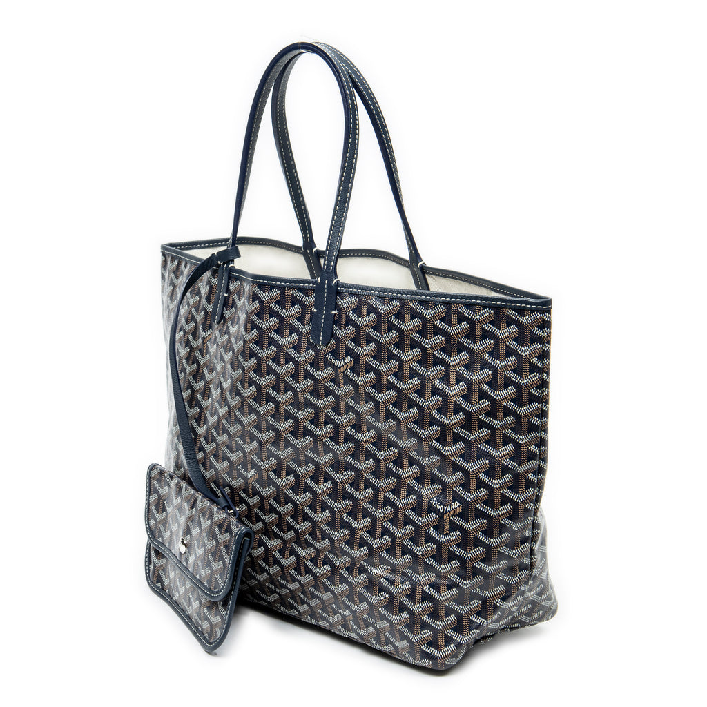 Shoulder Bag Saint Louis PM Navy Goyardine Coated Canvas