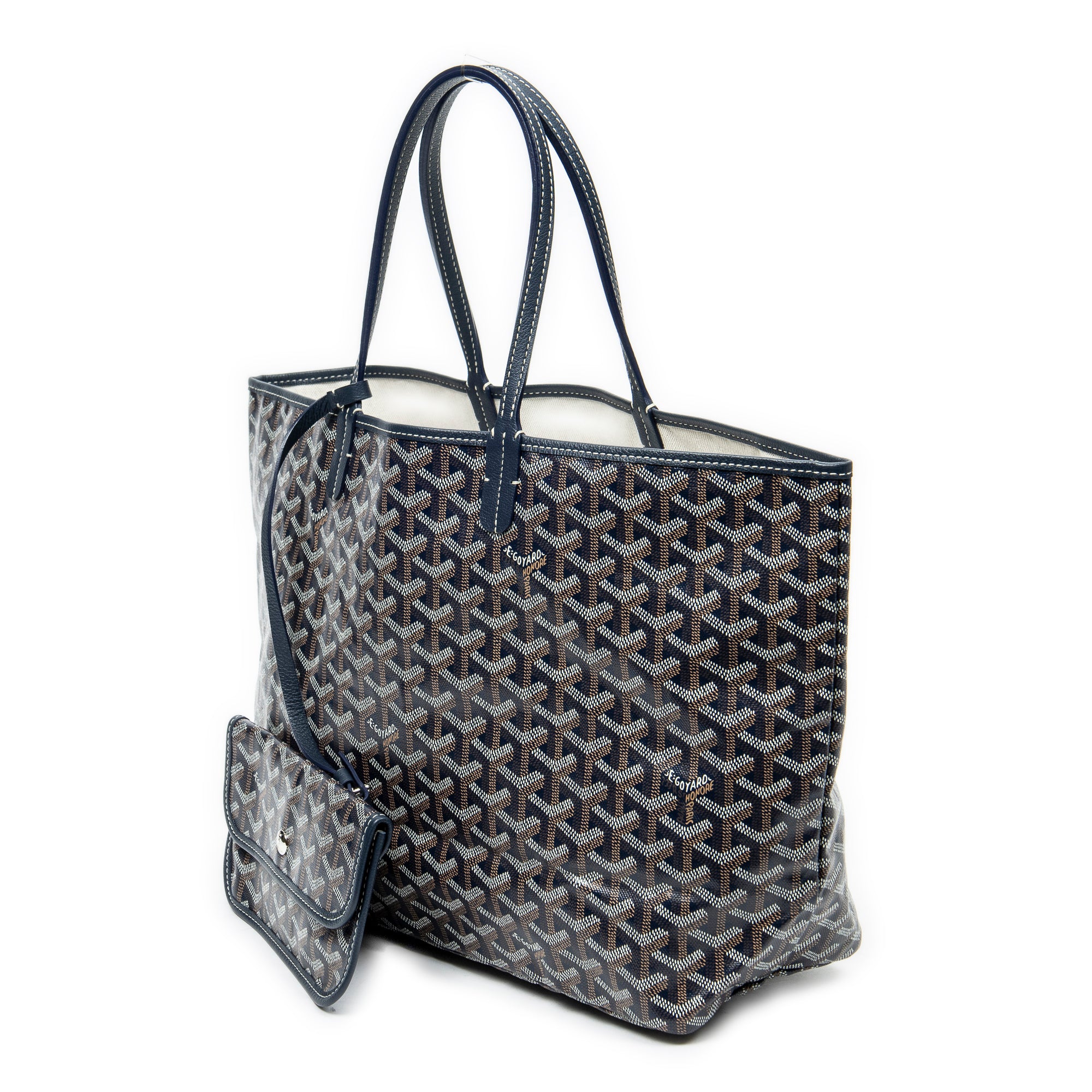 Shoulder Bag Saint Louis PM Navy Goyardine Coated Canvas
