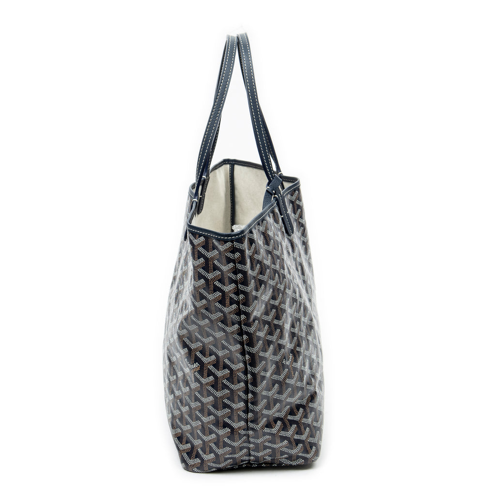 Shoulder Bag Saint Louis PM Navy Goyardine Coated Canvas