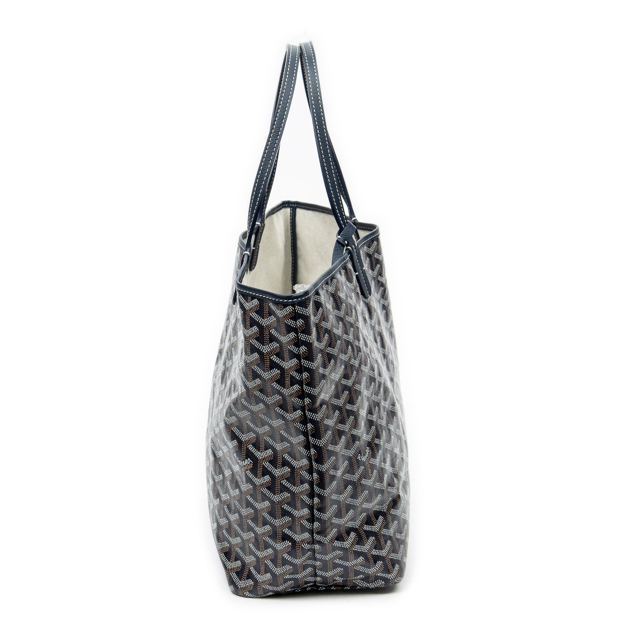 Shoulder Bag Saint Louis PM Navy Goyardine Coated Canvas