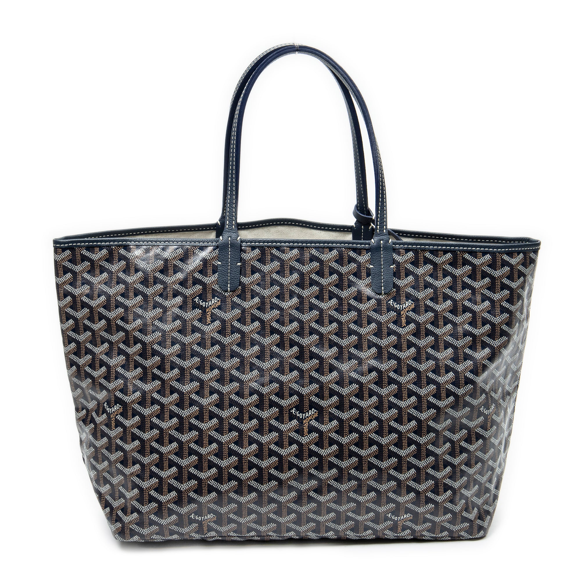 Shoulder Bag Saint Louis PM Navy Goyardine Coated Canvas