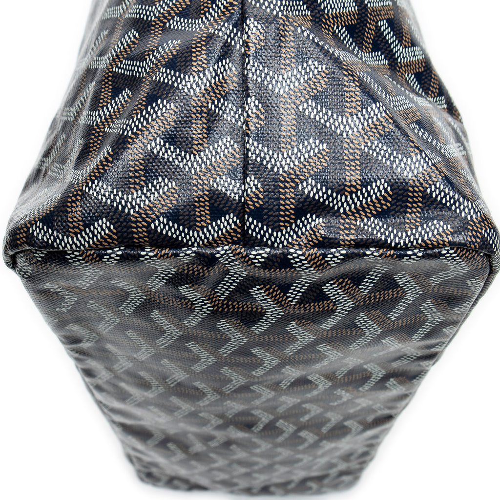Shoulder Bag Saint Louis PM Navy Goyardine Coated Canvas