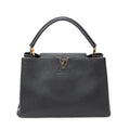 Shoulder Bag Capucines GM Black Taurillon Clemence Leather