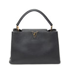 Shoulder Bag Capucines GM Black Taurillon Clemence Leather