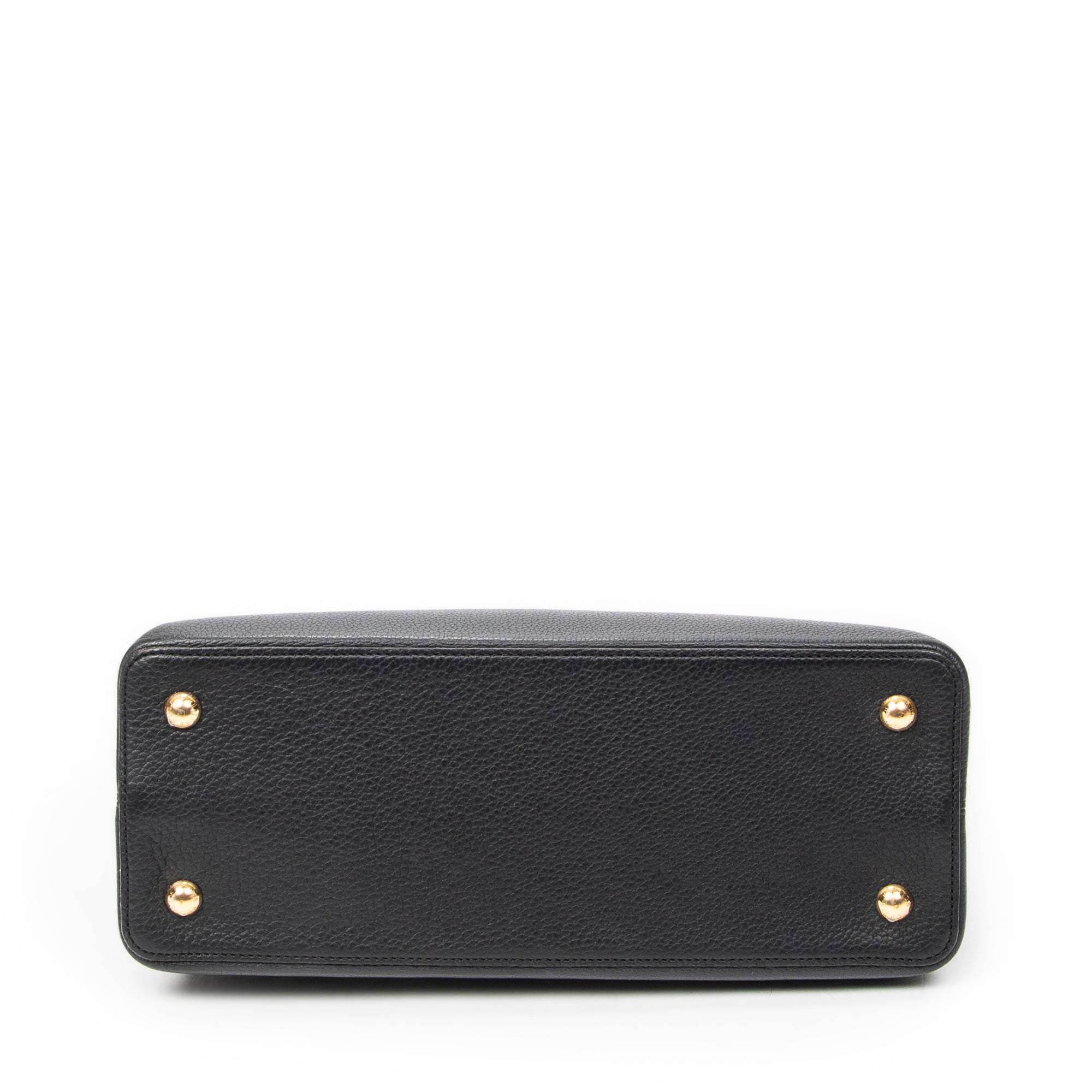 Shoulder Bag Capucines GM Black Taurillon Clemence Leather
