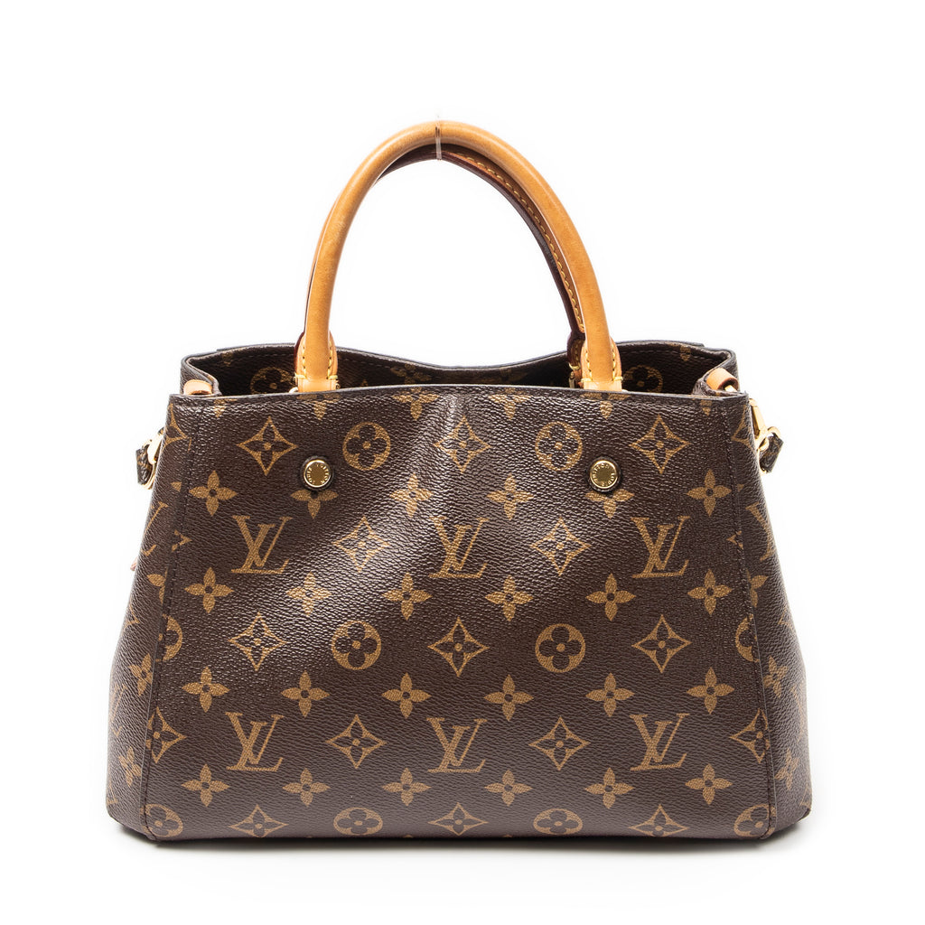 Sac bandoulière Montaigne BB Toile Monogram marron