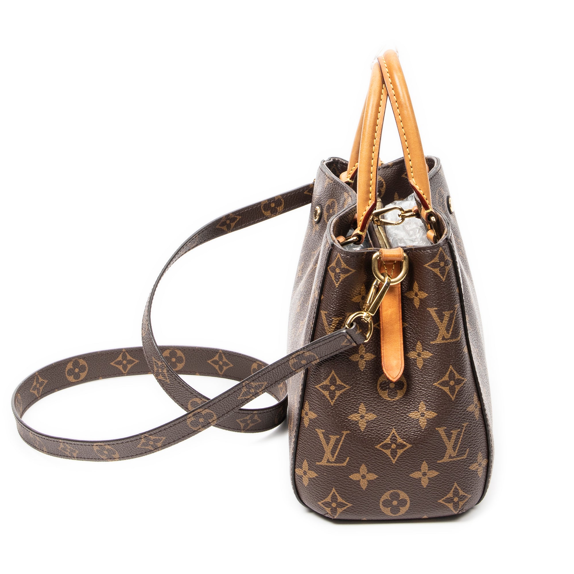 Sac bandoulière Montaigne BB Toile Monogram marron