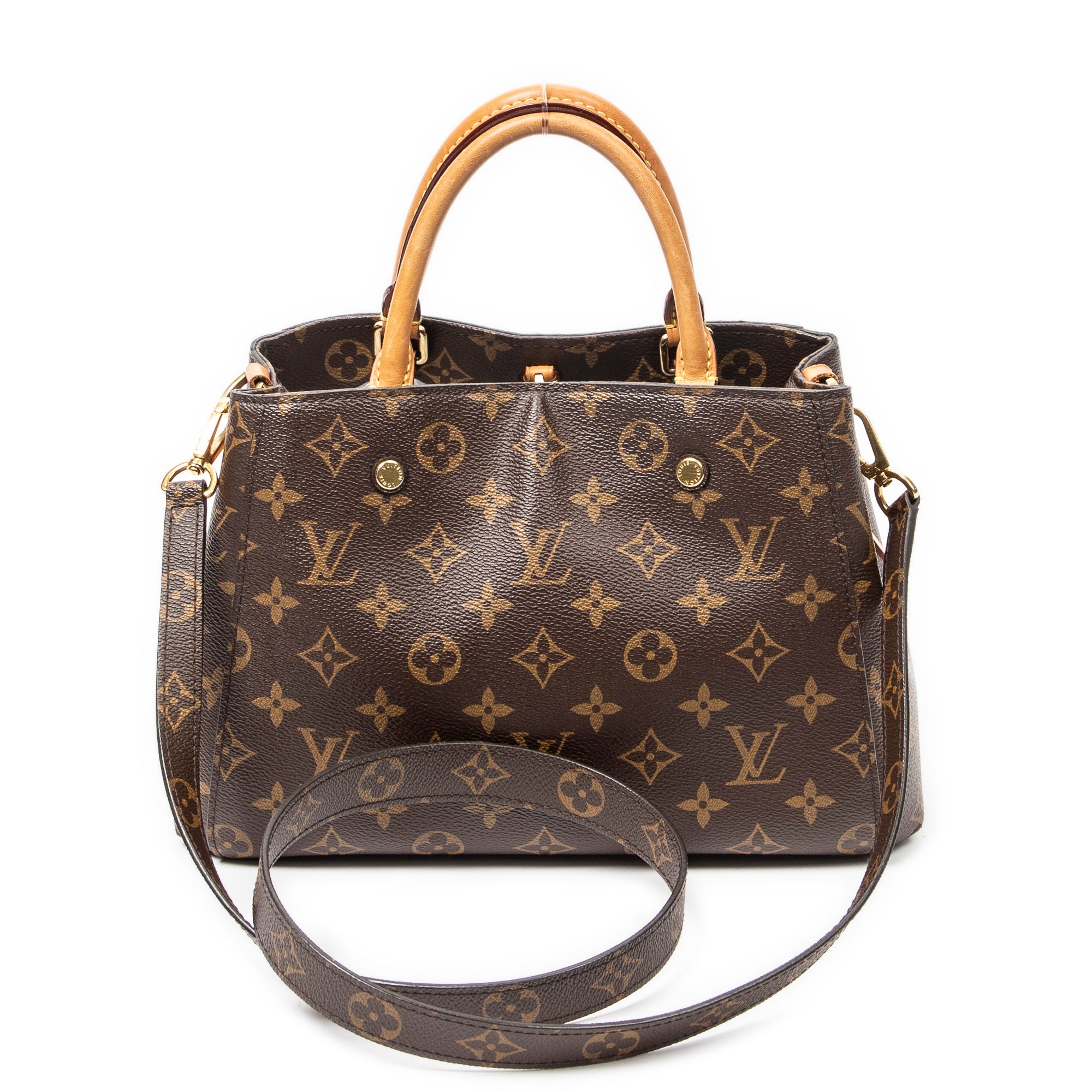 Shoulder Bag Montaigne BB Brown Monogram Canvas
