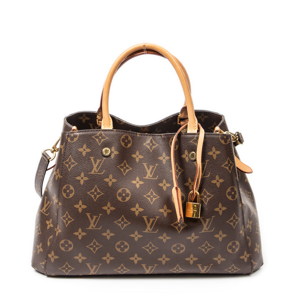 Sac Bandoulière Montaigne MM Toile Monogram Marron