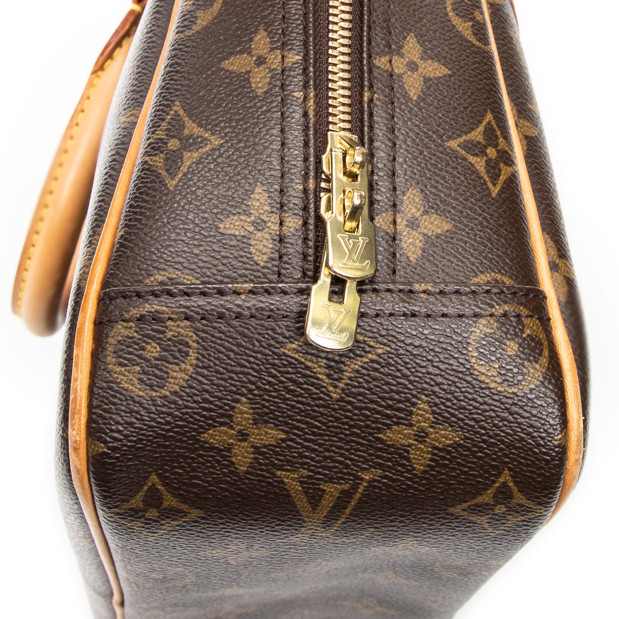 Handbag Trouville Brown Monogram Canvas