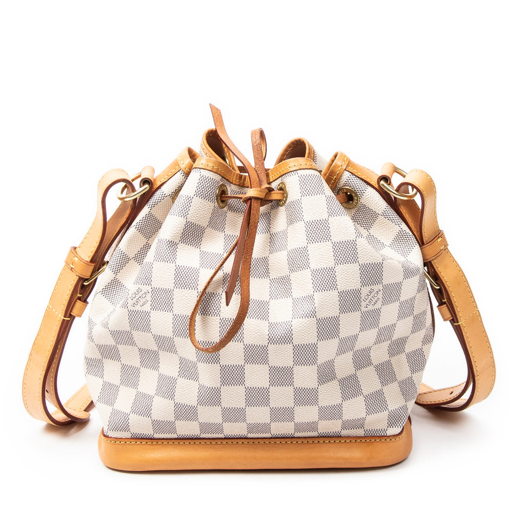 Bolso de Hombro Noe PM Damier Azur Color Marfil