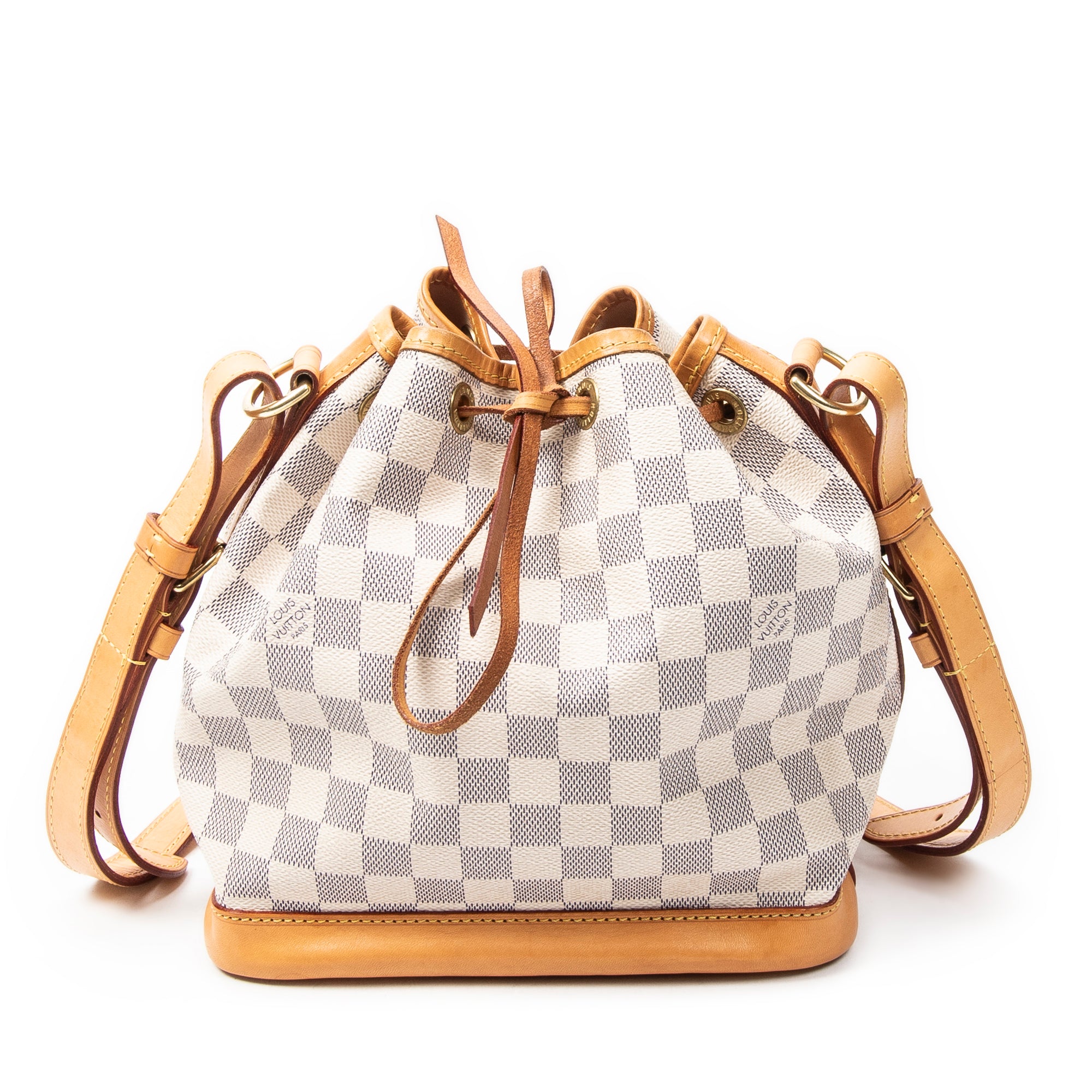 Bolso de Hombro Noe PM Damier Azur Color Marfil
