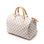 Handbag Speedy 30 Ivory Damier Azur