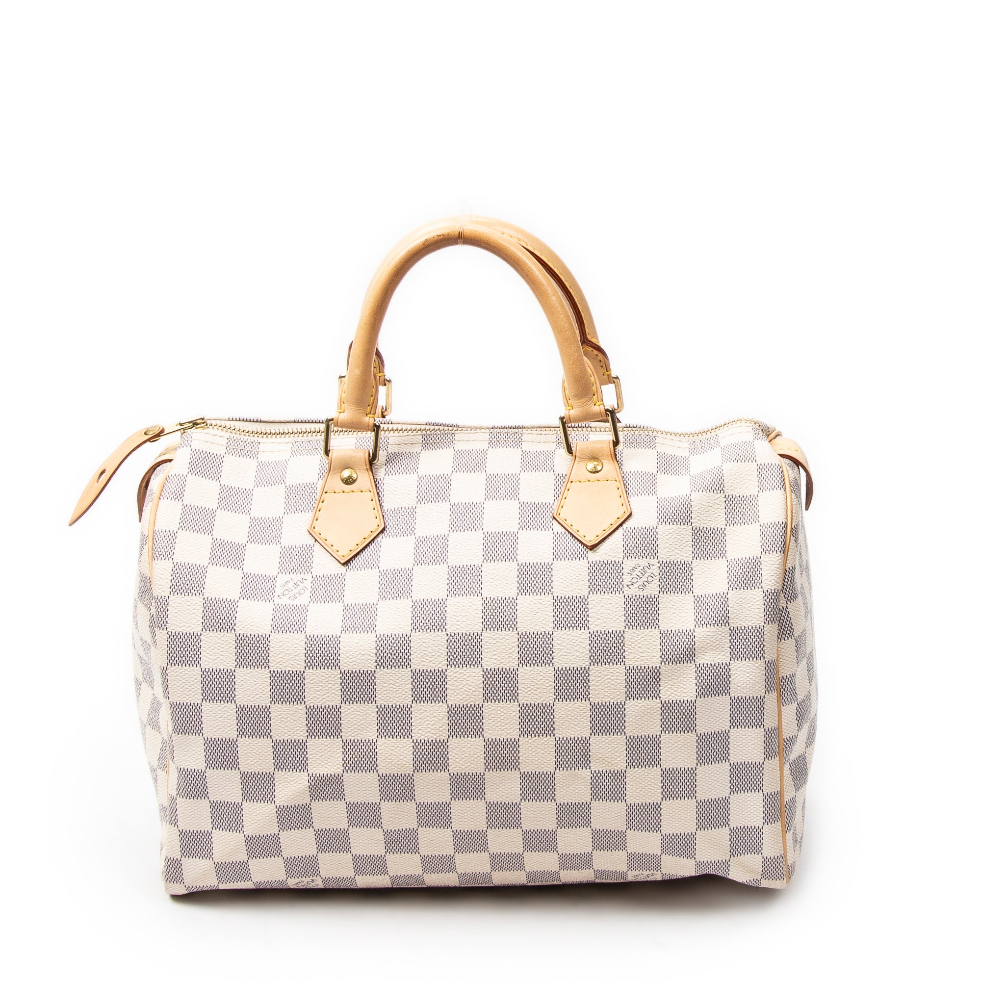 Handbag Speedy 30 Ivory Damier Azur