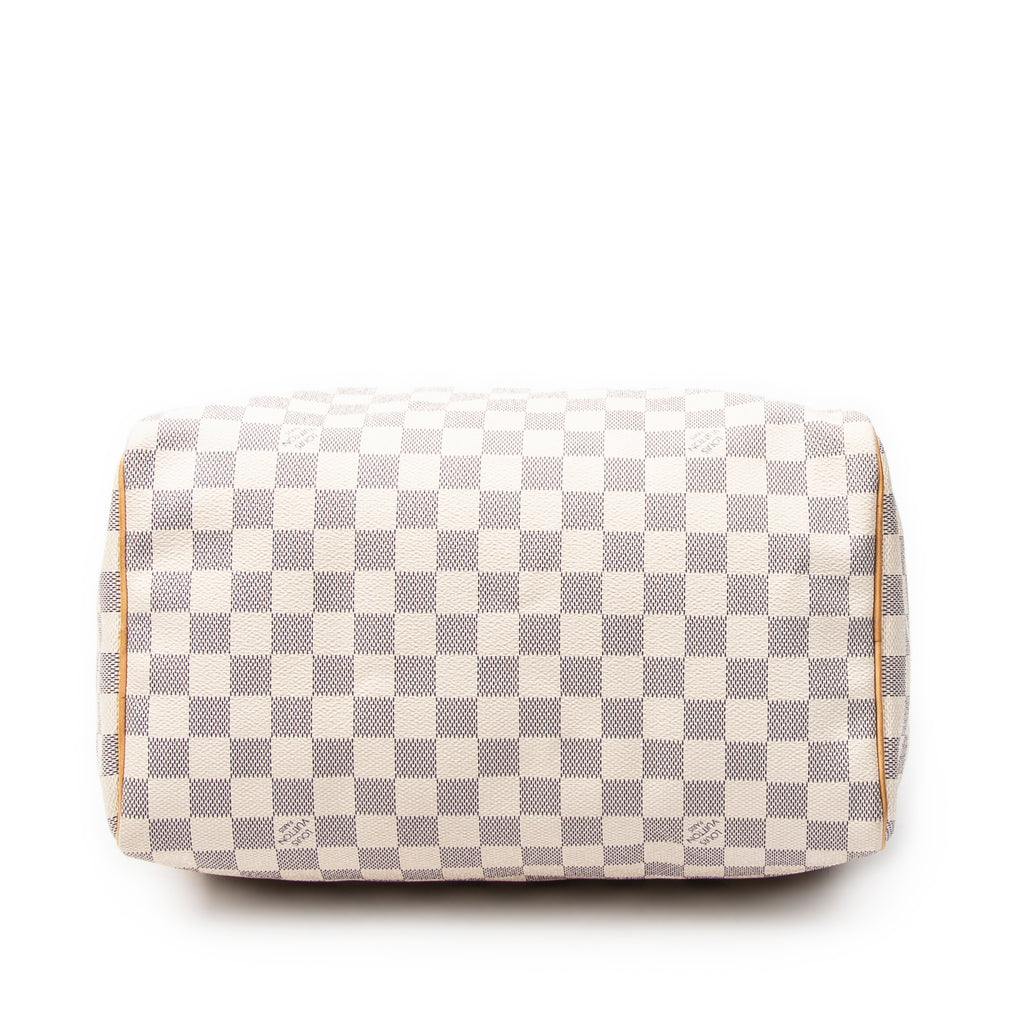 Handbag Speedy 30 Ivory Damier Azur
