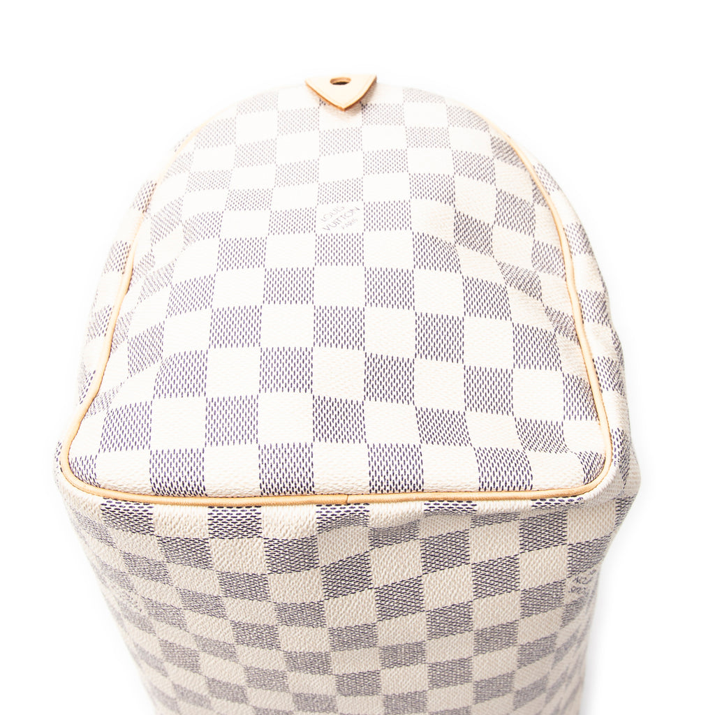 Handbag Speedy 30 Ivory Damier Azur