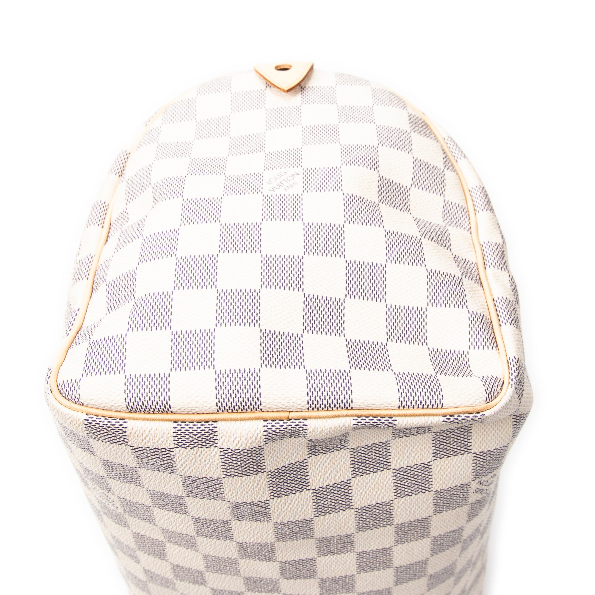 Handbag Speedy 30 Ivory Damier Azur