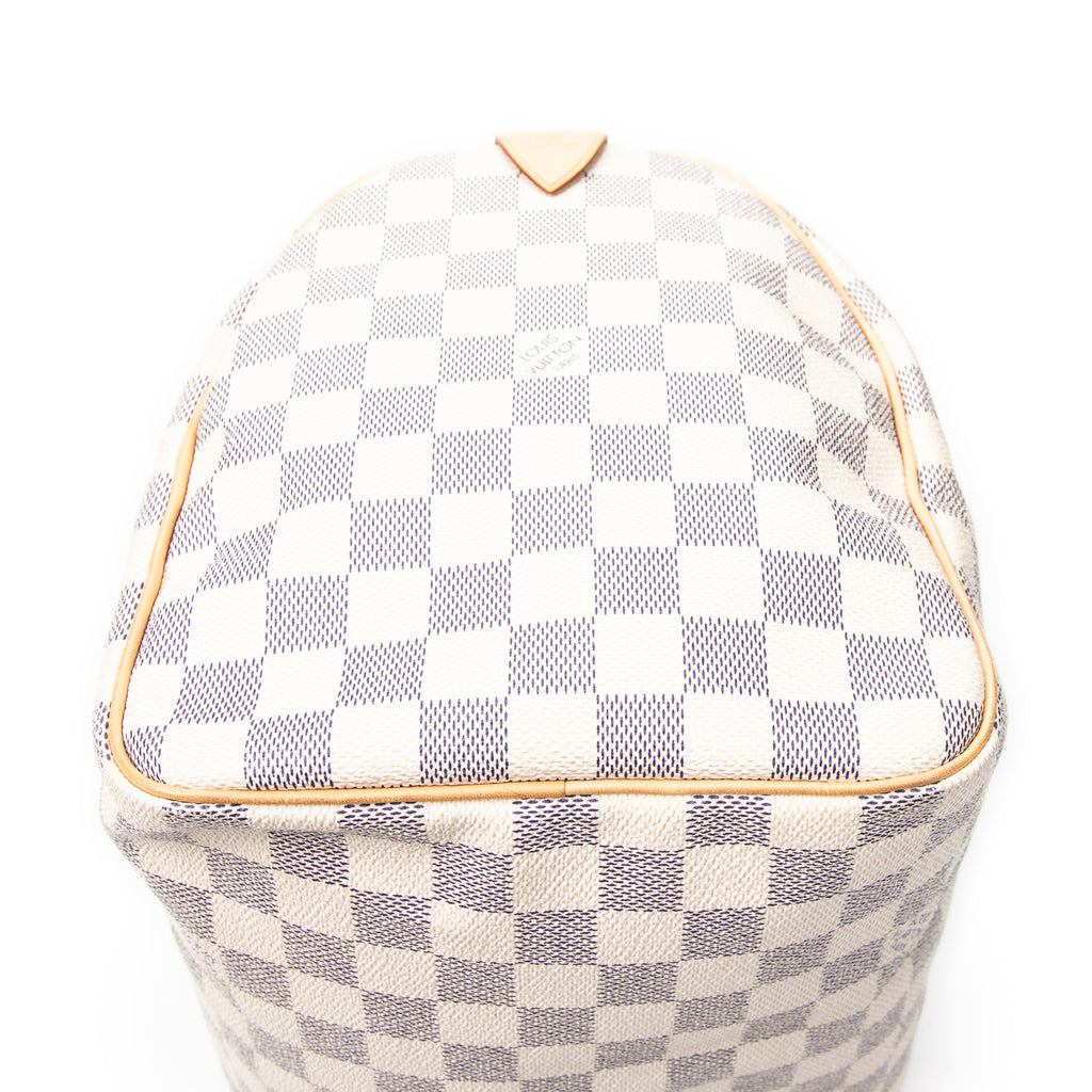 Handbag Speedy 30 Ivory Damier Azur