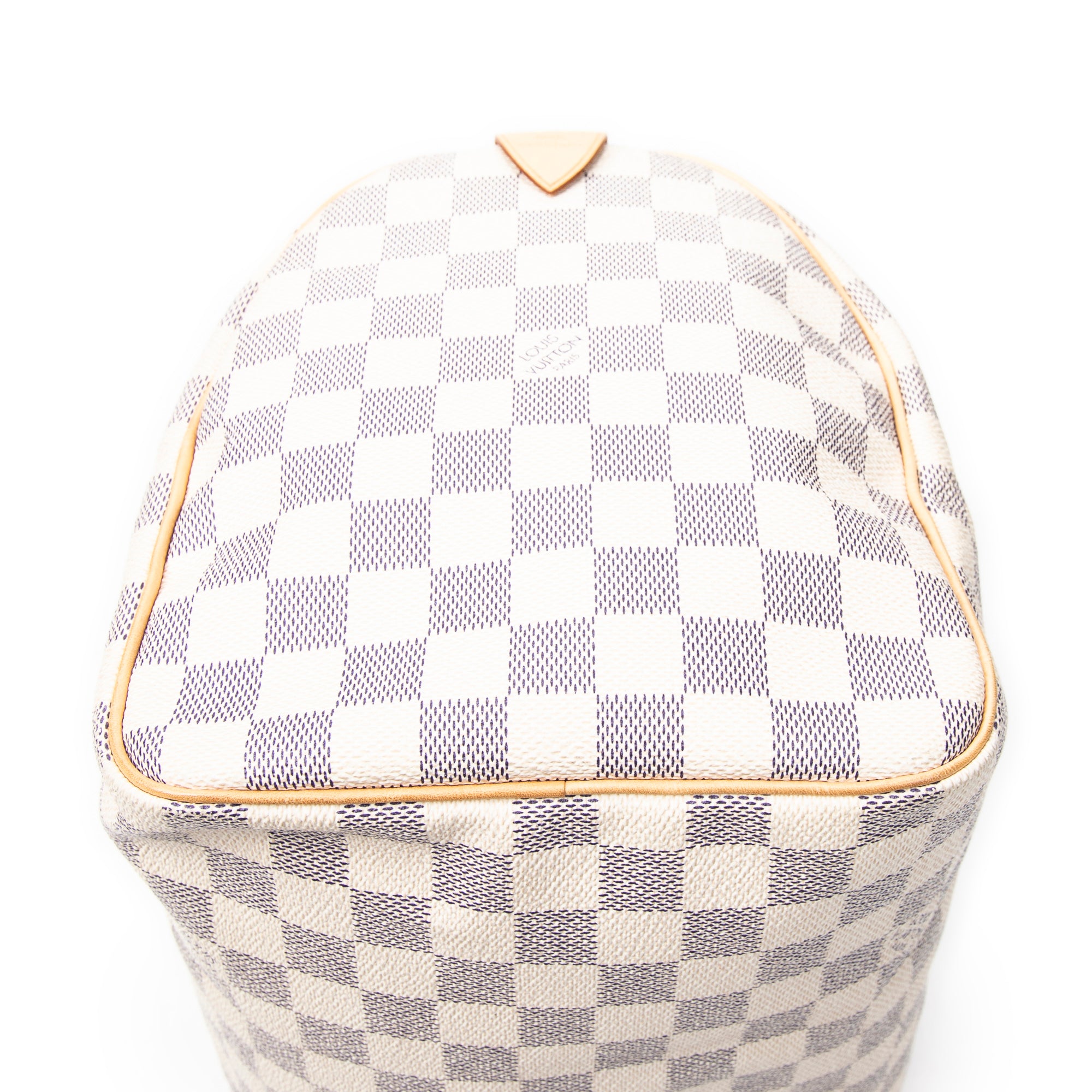 Handbag Speedy 30 Ivory Damier Azur