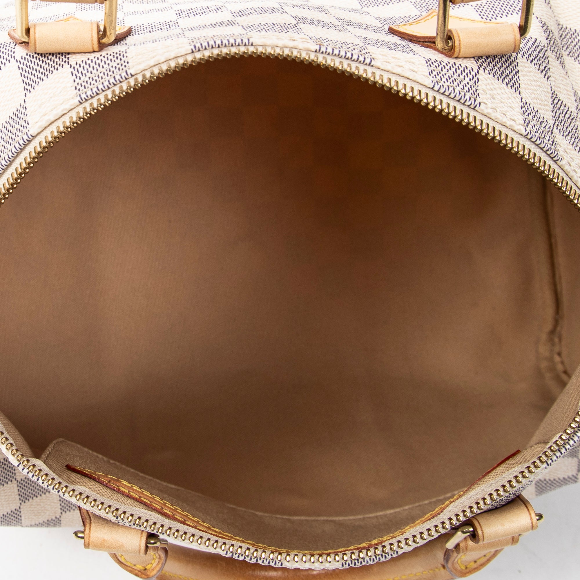 Handbag Speedy 30 Ivory Damier Azur