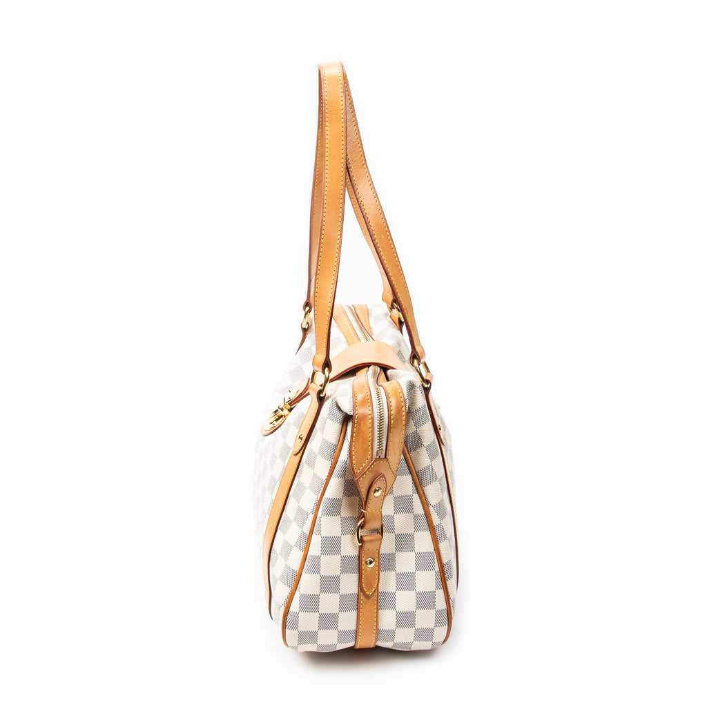 Bolso de Hombro Stresa PM Marfil Damier Azur