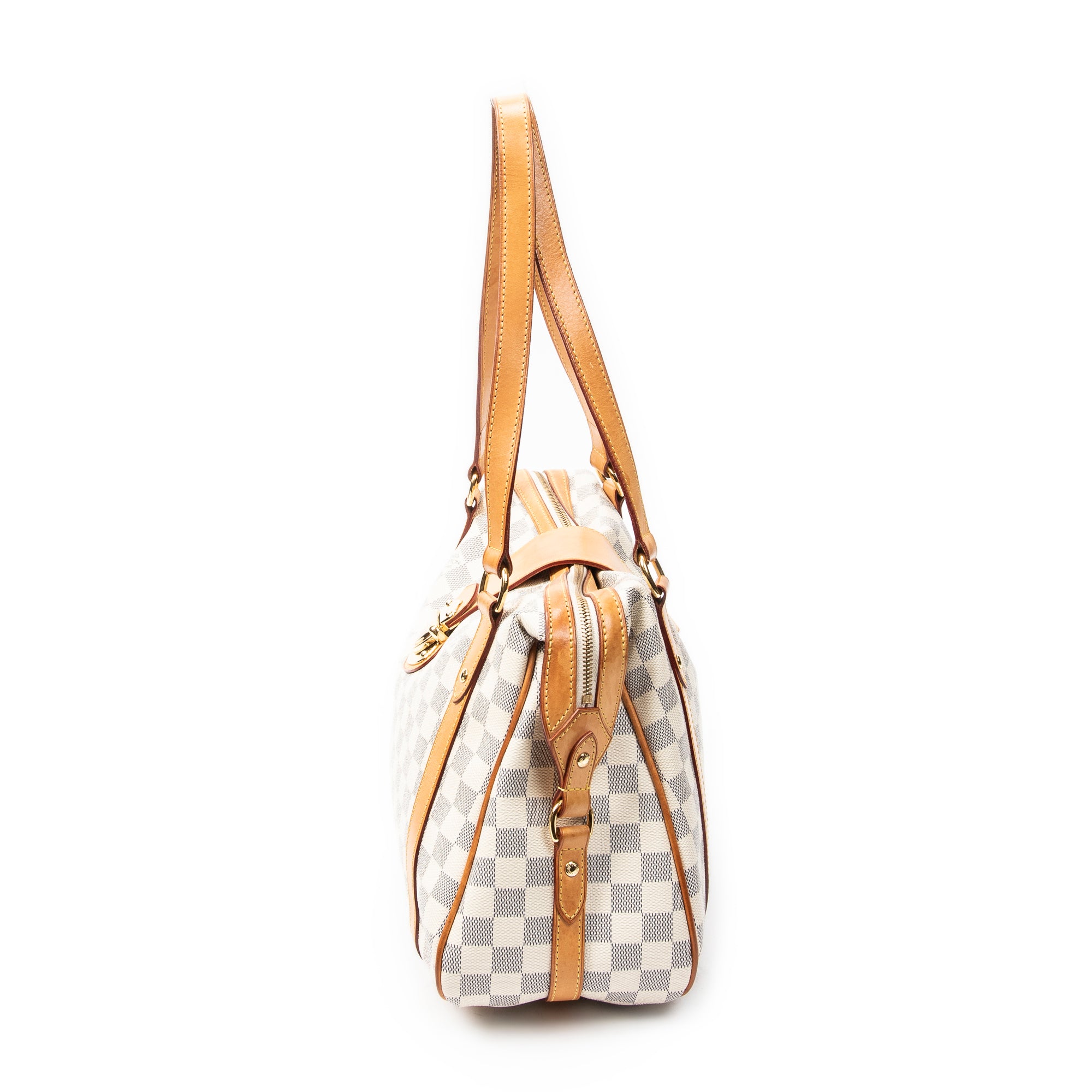 Bolso de Hombro Stresa PM Marfil Damier Azur