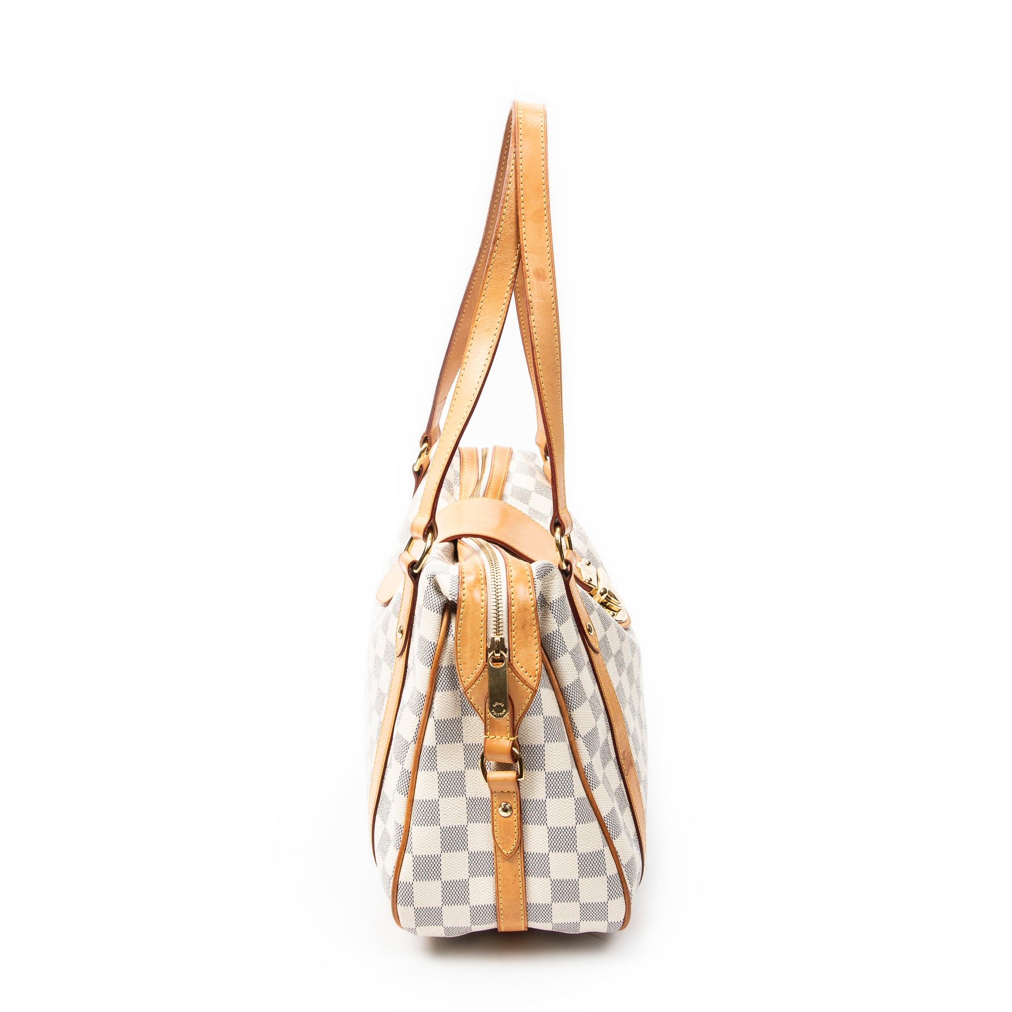 Bolso de Hombro Stresa PM Marfil Damier Azur