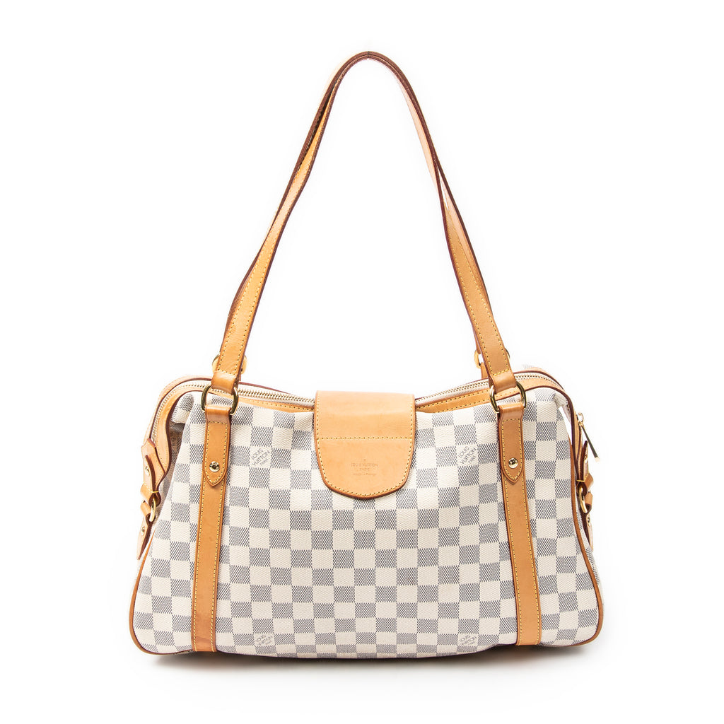 Bolso de Hombro Stresa PM Marfil Damier Azur