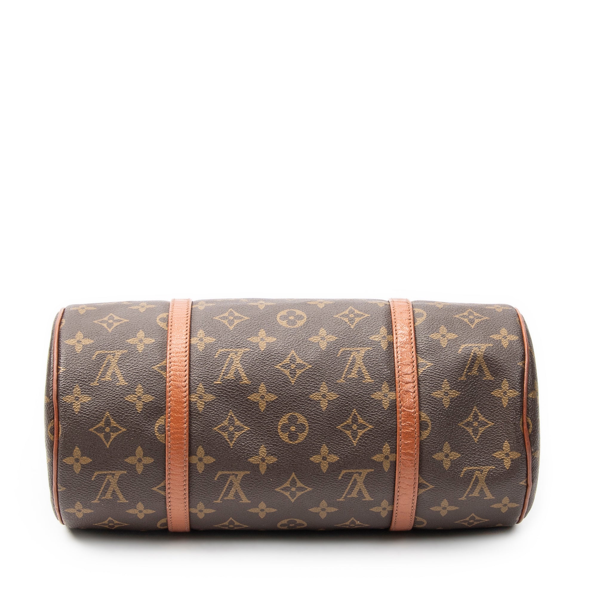 Handbag Papillon 30 Brown Monogram Canvas
