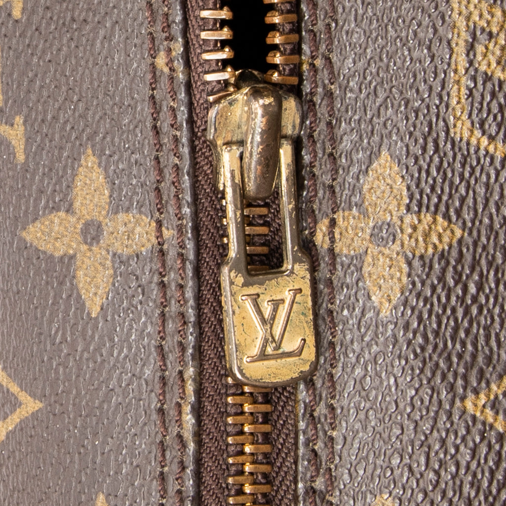 Handbag Papillon 30 Brown Monogram Canvas