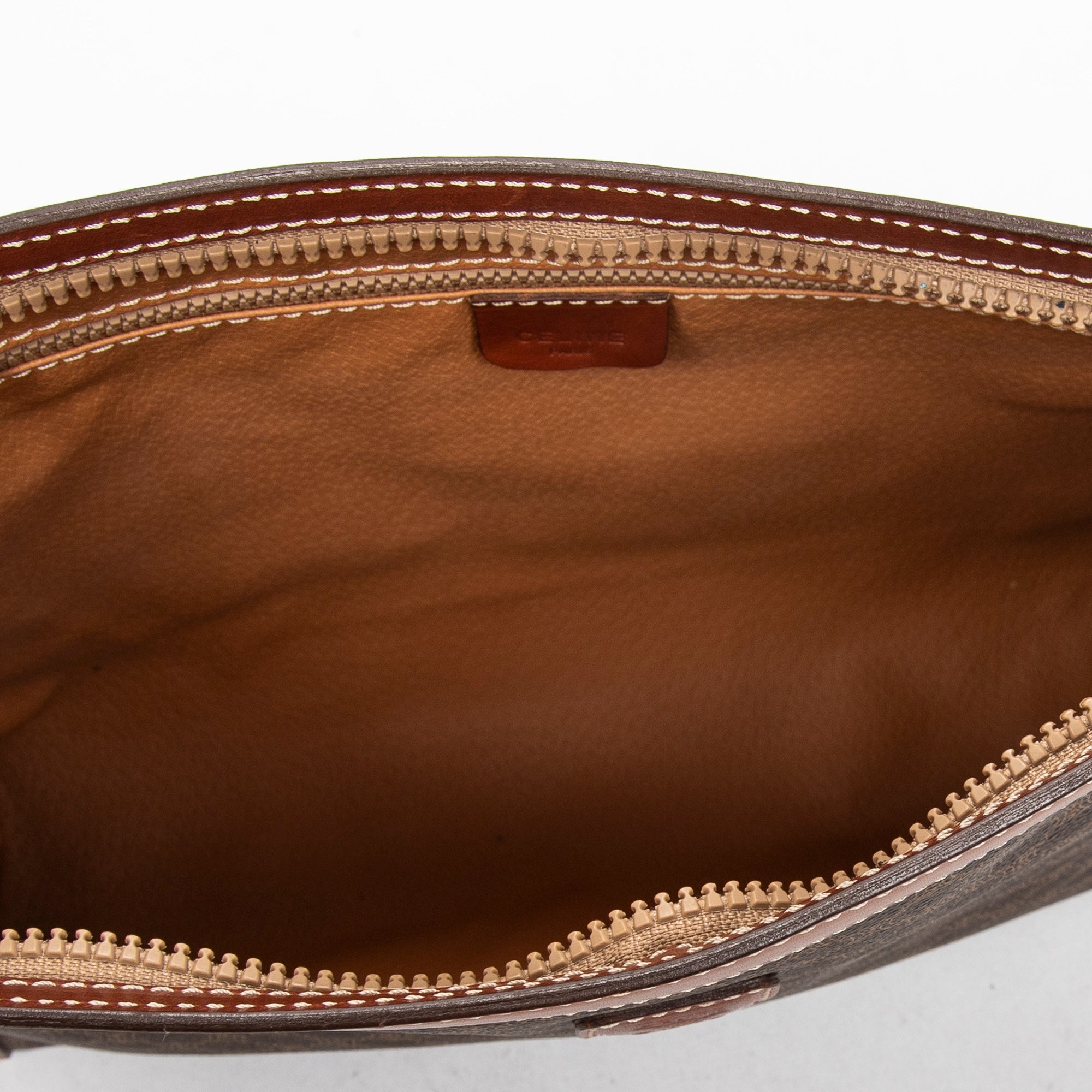 Pouch Toiletry Pouch Brown Macadam Coated Canvas