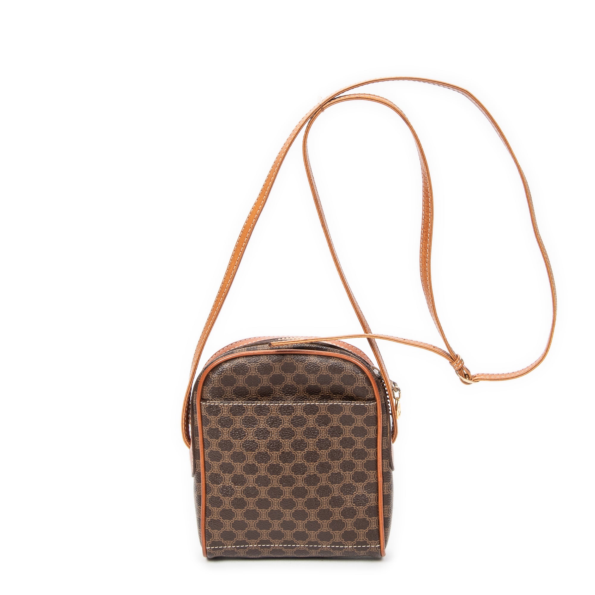 Shoulder Bag Mini Crossbody Brown Macadam Coated Canvas