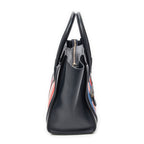 Handbag Mini Luggage Navy Calfskin Leather