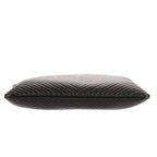 Clutch Large Chevron O-Case Zip Black Chevron Caviar Leather