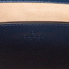 Shoulder Bag Medium Diana Bamboo Tote Navy Grained Calfskin Leather