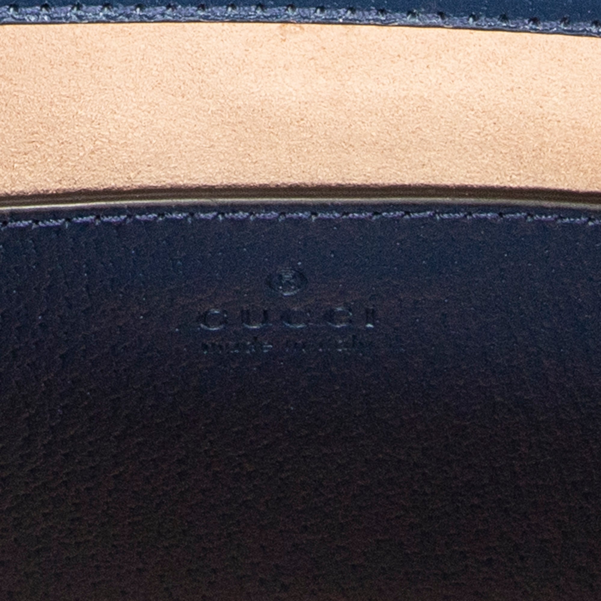 Shoulder Bag Medium Diana Bamboo Tote Navy Grained Calfskin Leather